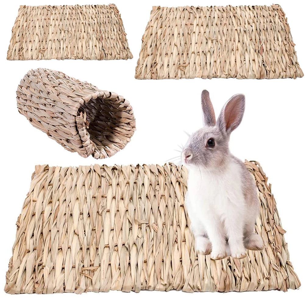 Straw Woven Pet Chew Mat