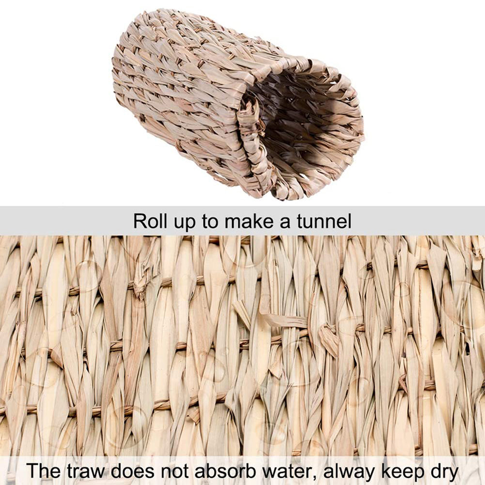 Straw Woven Pet Chew Mat