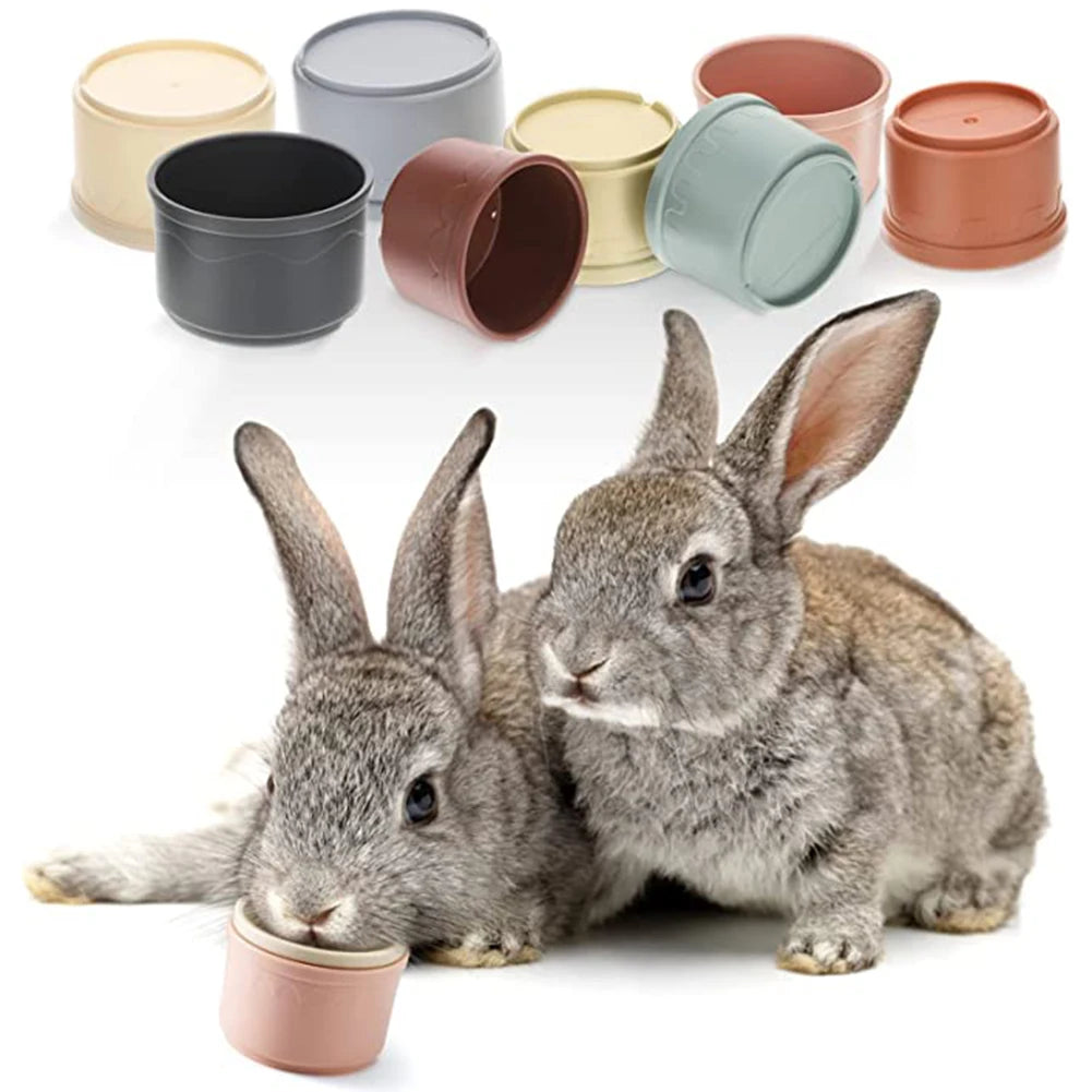 Stacking Cups Toy For Rabbits