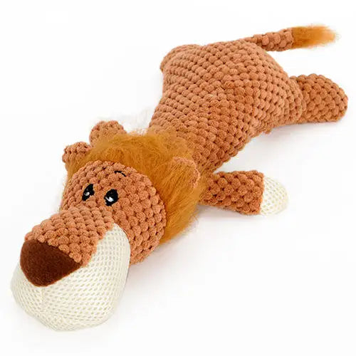 Plush squeak chewing toy