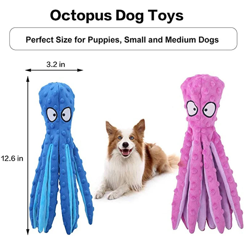 Dog Squeaky Octopus