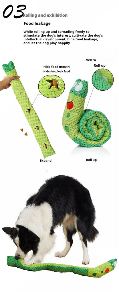 Foldable Snail Squeaky toy