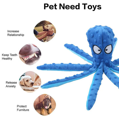 Dog Squeaky Octopus