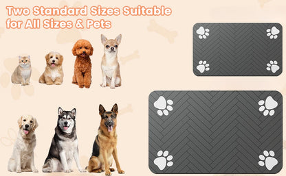 Absorbent Pet mat for Food and Water Bowl