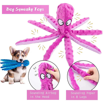 Dog Squeaky Octopus