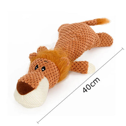 Plush squeak chewing toy