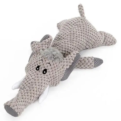 Plush squeak chewing toy