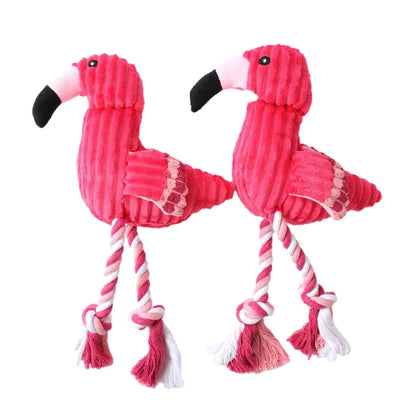 Cute Flamingo Plush Dog Toys