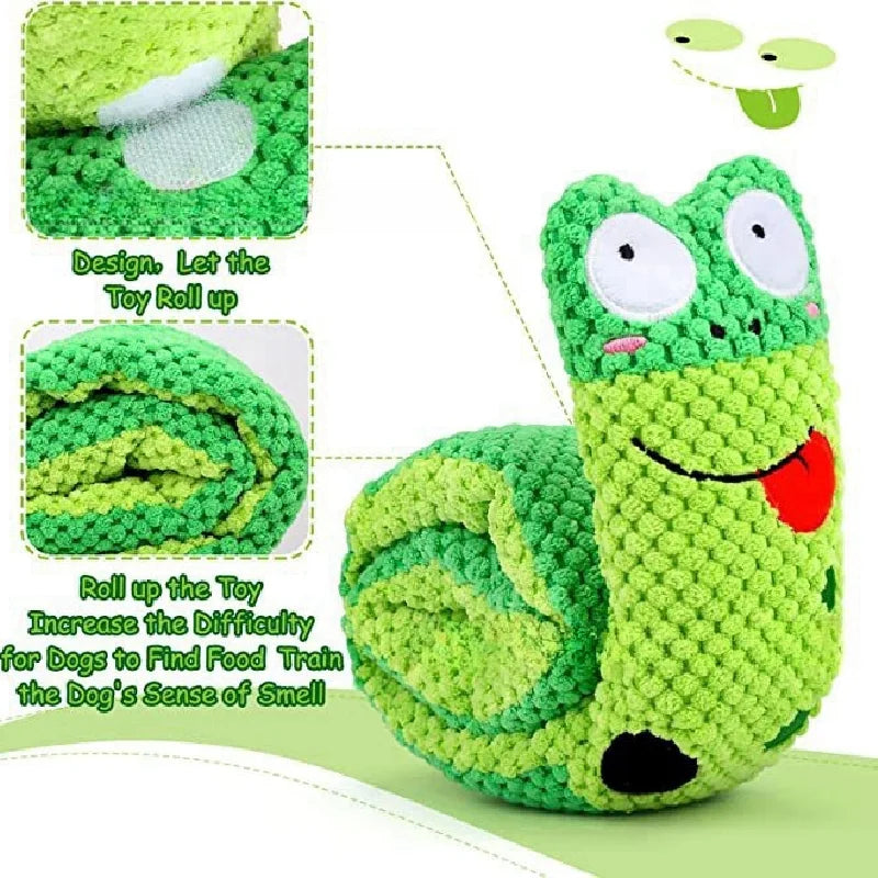 Foldable Snail Squeaky toy